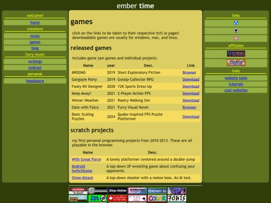 games screenshot