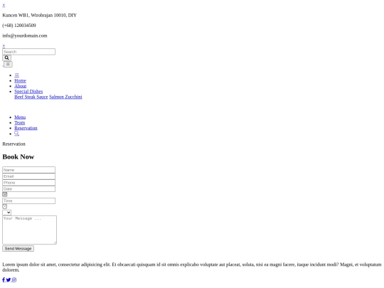 resto/restoS/reservation screenshot