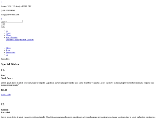 resto/restoS/special-dishes screenshot