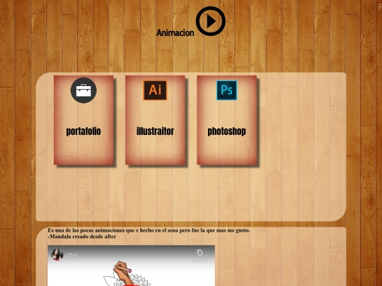 portafolio creativo/videos screenshot