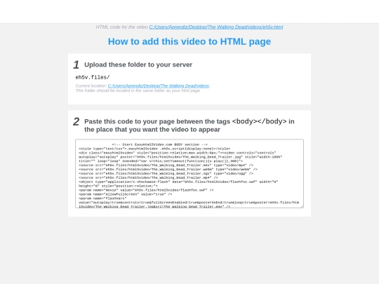 the walking dead2/videos/eh5v-howto screenshot
