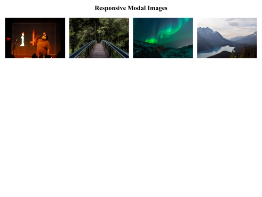 modaltest screenshot