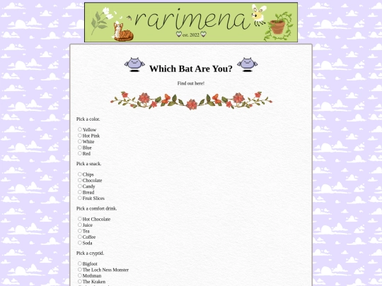 bat-quiz screenshot