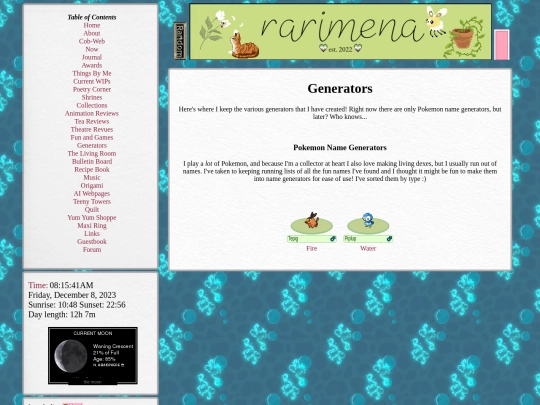 generators screenshot