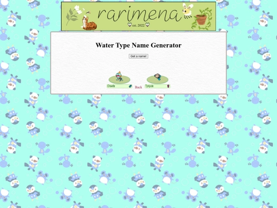 name-water screenshot