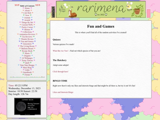 quizzes screenshot