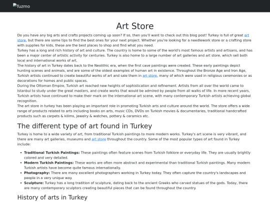 art-store screenshot