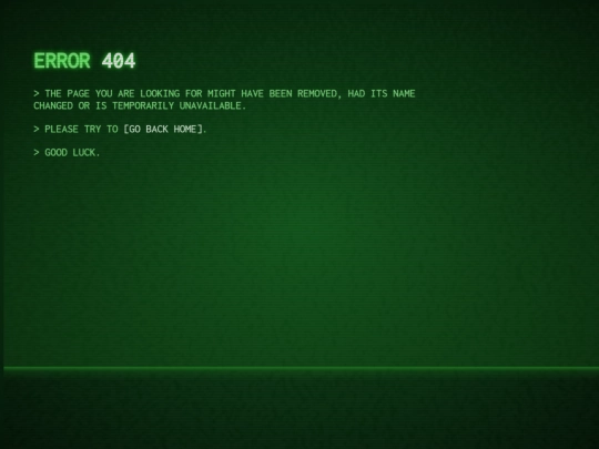 not_found screenshot