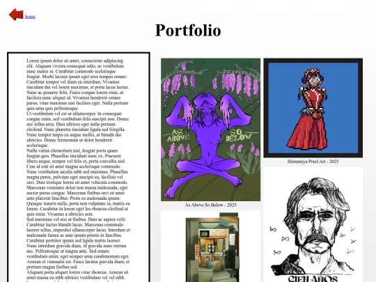 html/art screenshot