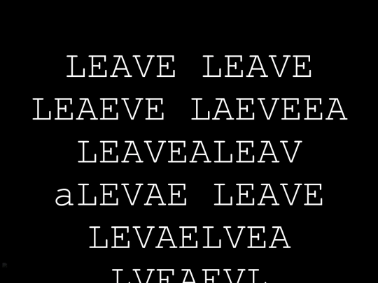LEAVE screenshot