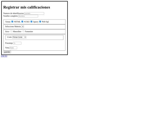 parcialWEB/calificaciones screenshot