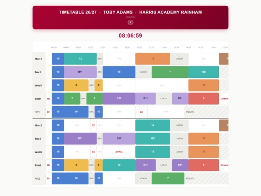 timetable/timetable-timeline screenshot