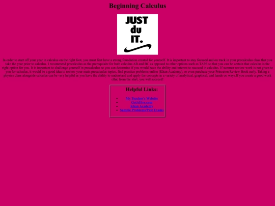 BeginningCalculus screenshot