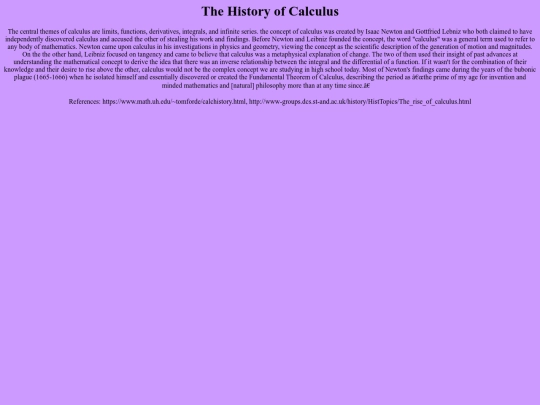 History screenshot
