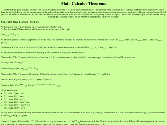 Theorems screenshot