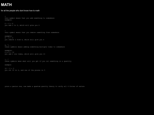 math screenshot