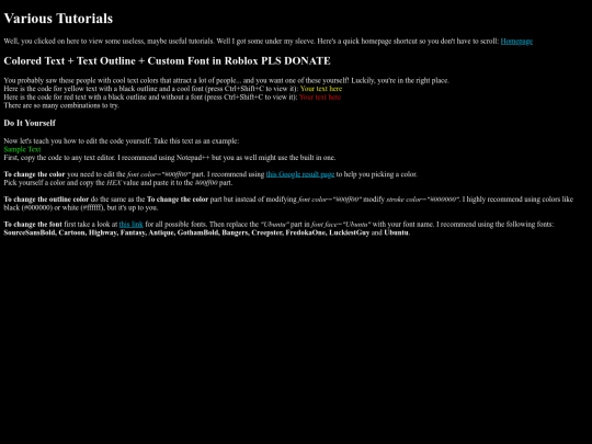 various_tutorials screenshot