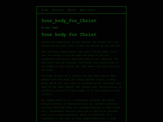 blog/posts/2025-10-20-Your_body_for_Christ screenshot