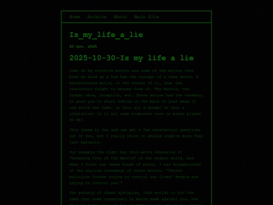 blog/posts/2025-10-30-Is_my_life_a_lie screenshot