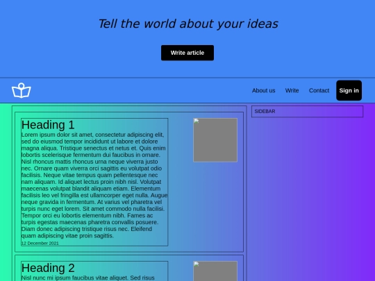 MySite screenshot