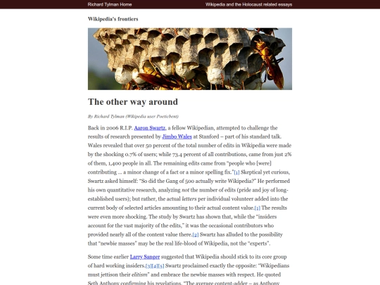 Richard-Tylman-Wikipedia-frontiers screenshot