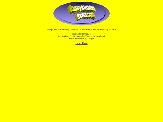 assignment 4/birthday screenshot
