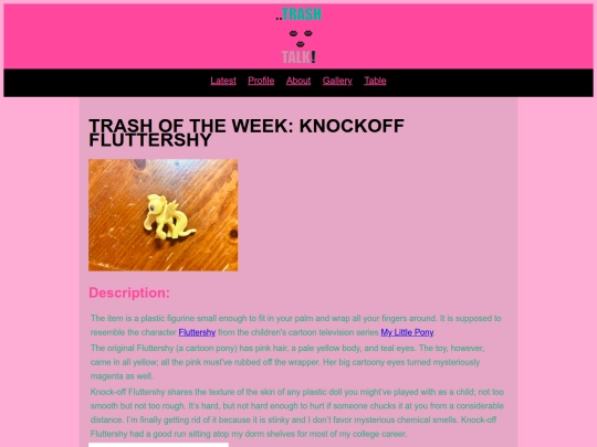 Profile screenshot