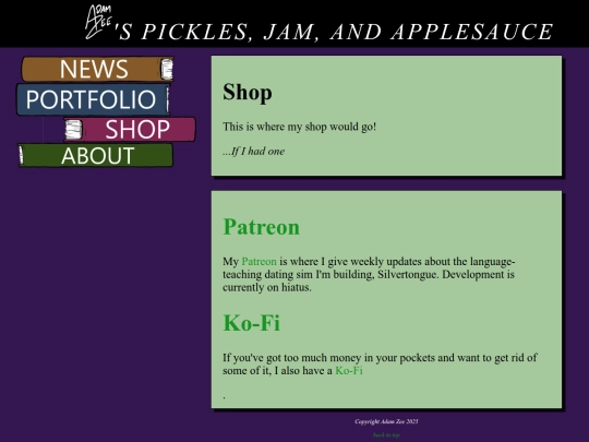 Shop screenshot
