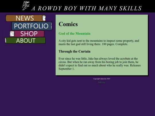 portfolio screenshot