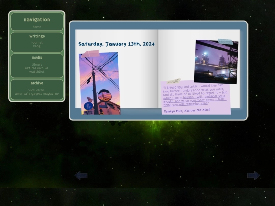 writings/journal/entry1 screenshot
