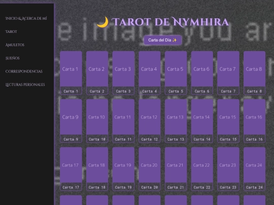 tarot screenshot