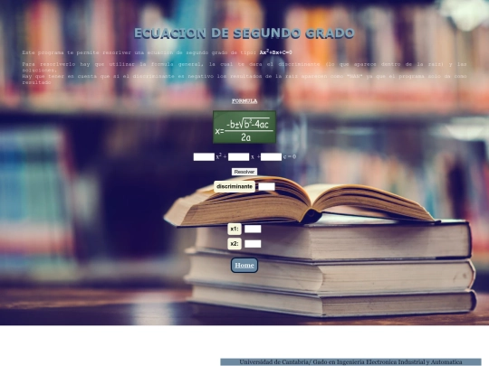 ProgramasHTML/Ec_2grado screenshot