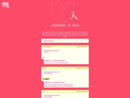 guestbook screenshot