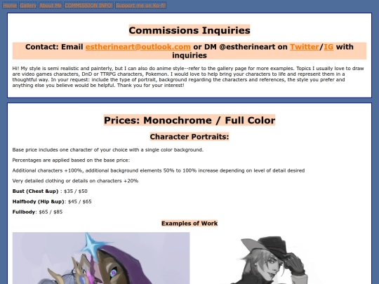 comms screenshot