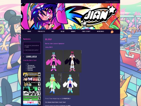 blog screenshot