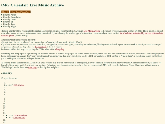albums screenshot