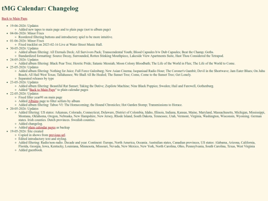 changelog screenshot