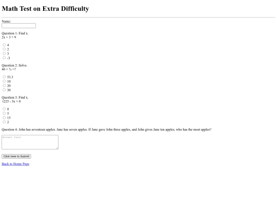documents/math-test-form screenshot