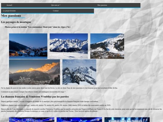 mes_passions screenshot