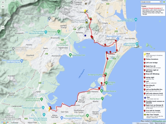 ridemaps/Illawarra-Temple-Unanderra screenshot