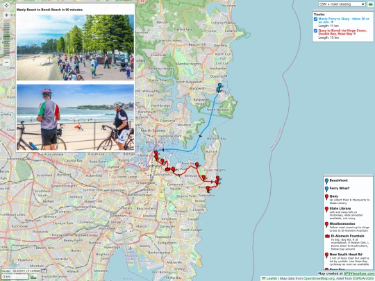 ridemaps/Manly_to_Bondi screenshot