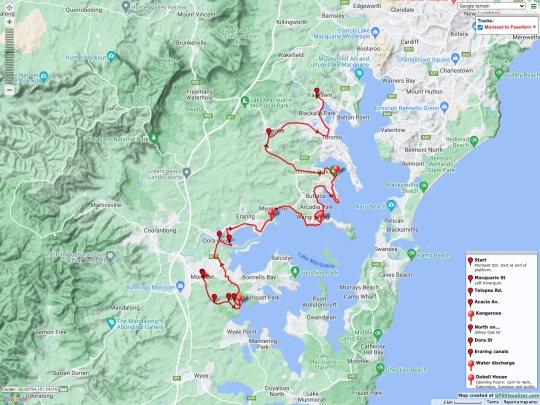 ridemaps/Morisset_to_Fassifern screenshot