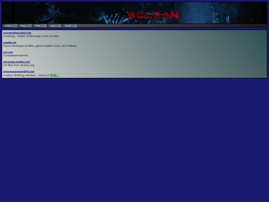 links screenshot