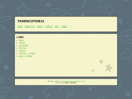 links screenshot