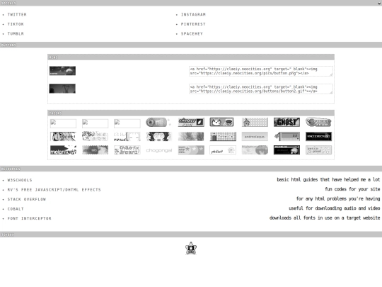links screenshot