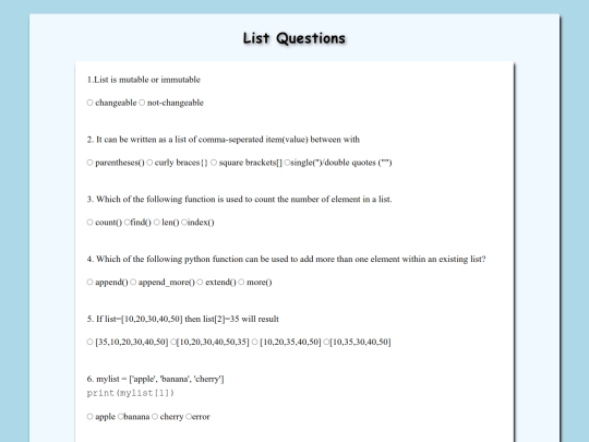 pythonquiz screenshot