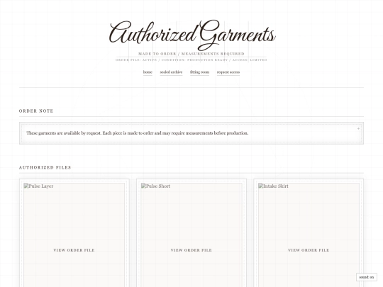garments screenshot