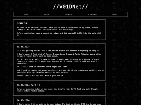 journal screenshot