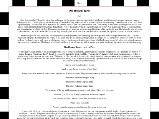 pages/blog/dashboardtarot screenshot