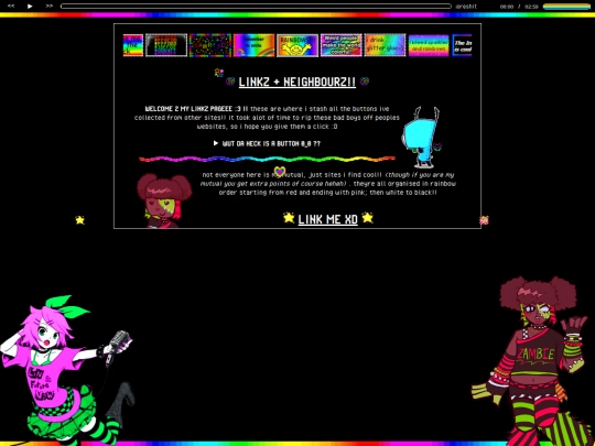links screenshot